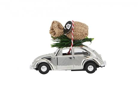 Vánoční autíčko Xmas Car Mini Chrome (House Doctor) - Obrázok č. 1