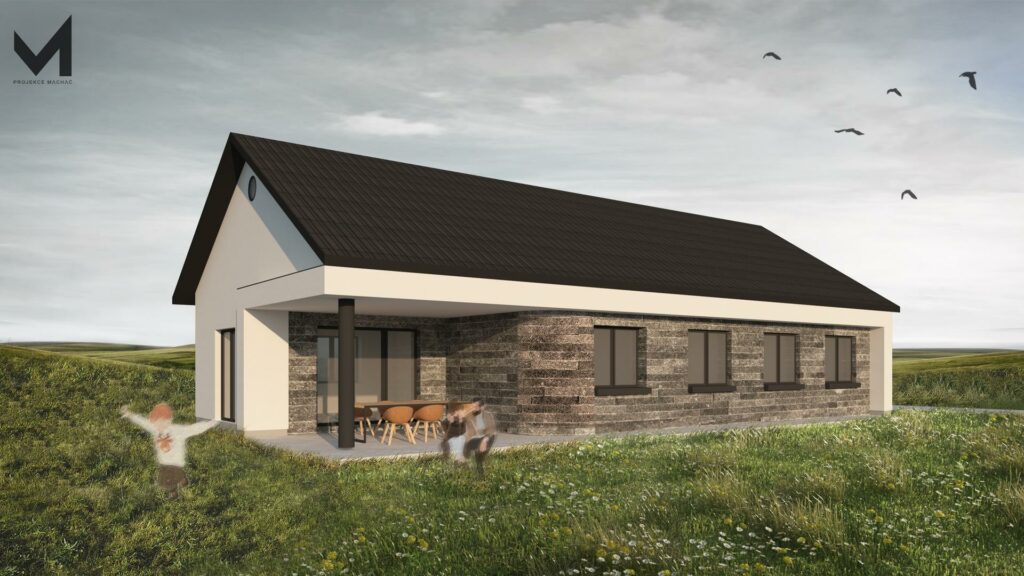 projekt jednopodlažního domu