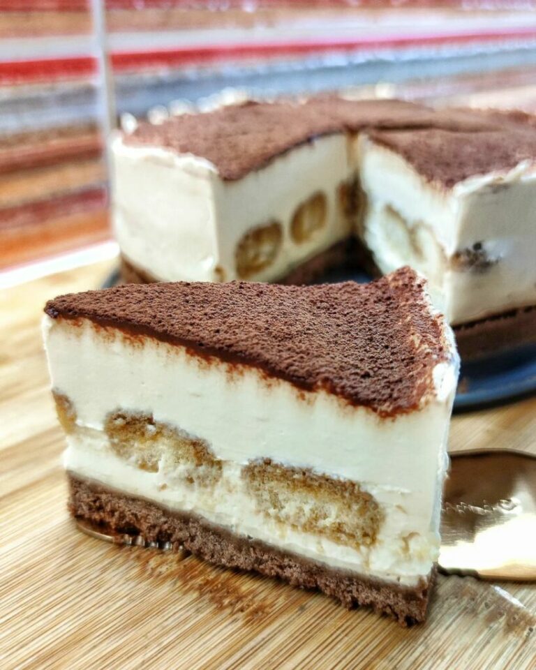 Recept na nepečený tiramisu cheesecake