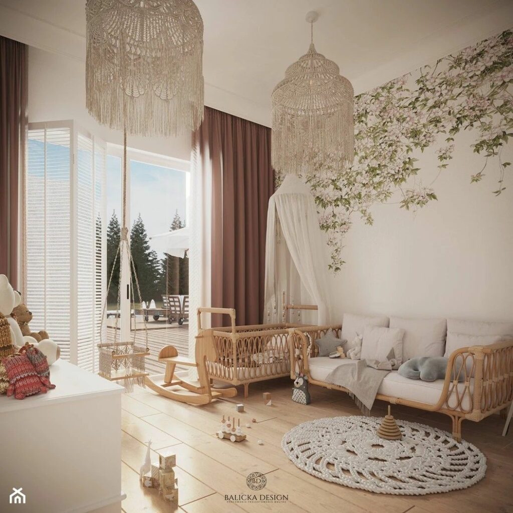 lesní dětský pokoj a herna