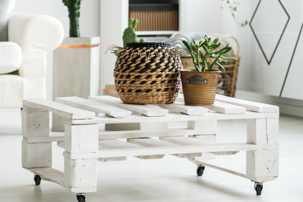 Paletový nábytek v interiéru