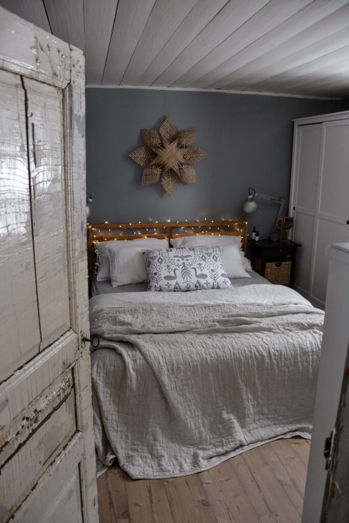 skandinávský styl ložnice