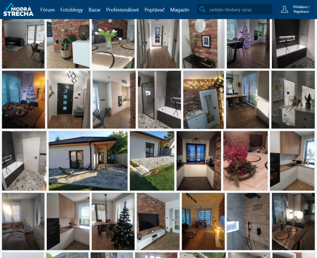 Fotoblogy a fotografie bydlení od reálných lidí - Modrá střecha