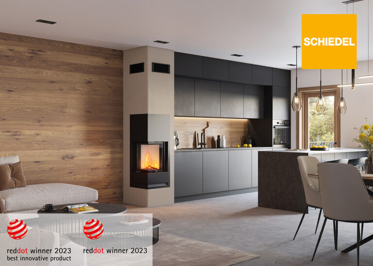 Schiedel KINGFIRE KANTO SC: Generace krbových kamen s efektivnějším spalováním