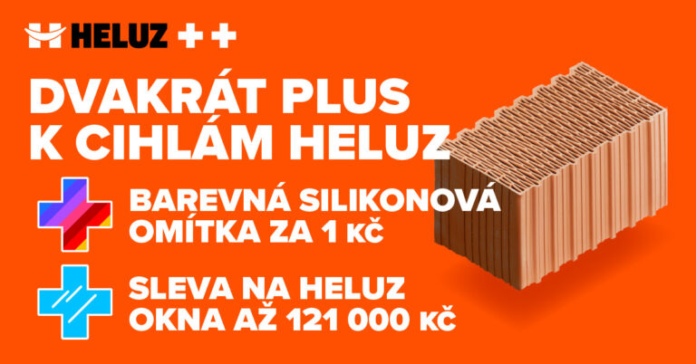 Získejte k cihlám omítku za korunu a 121 tisíc příspěvek na okna