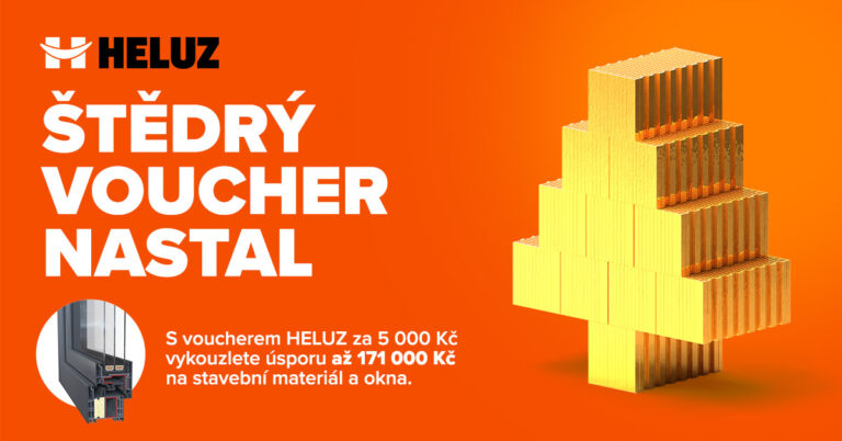 Štědrý voucher nastal: Vánoční akce HELUZ nabízí úsporu až 171 000 Kč