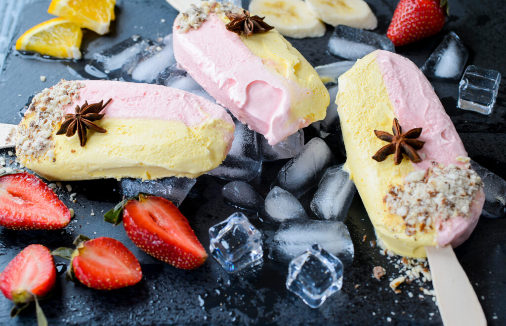 Banánovo-jahodová domácí zmrzlina bez cukru