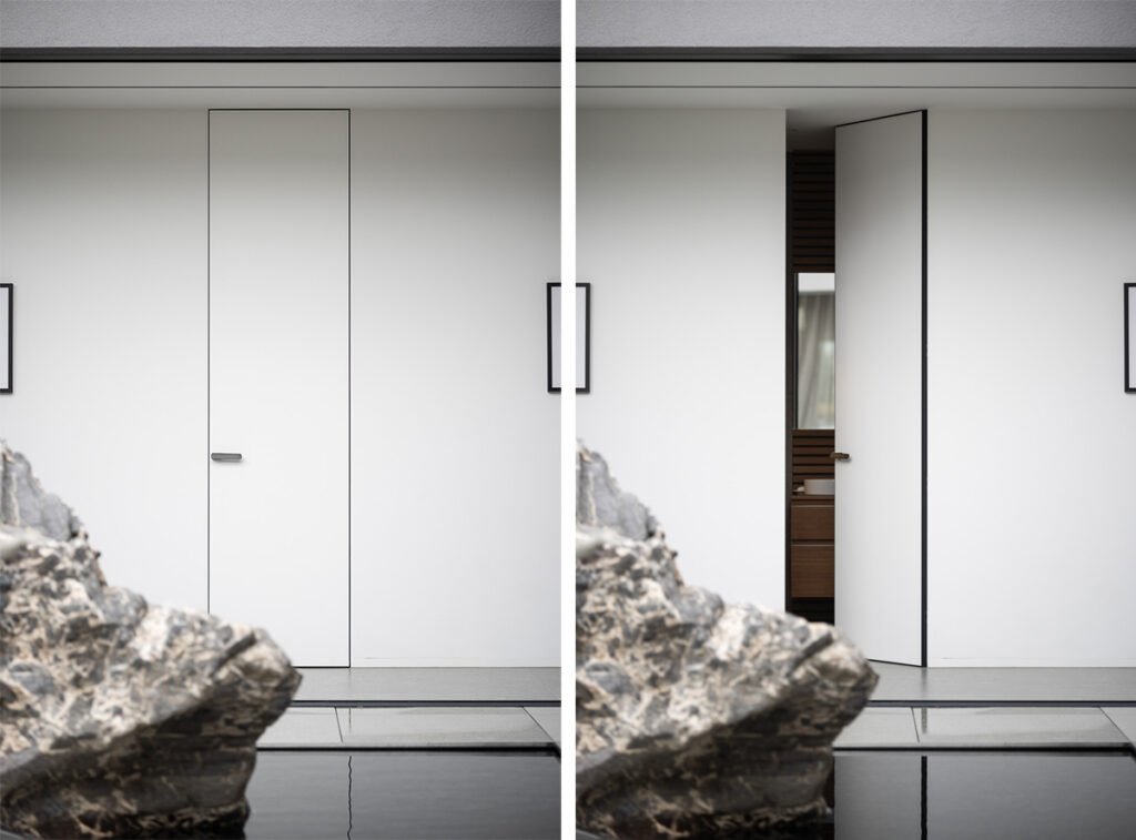 Dveře MASTER ve skryté zárubni AKTIVE lze vyrobit až do výšky 3 700 mm.